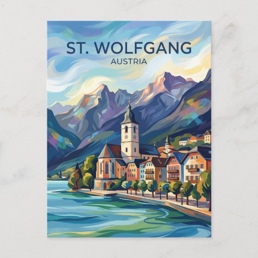 St. Wolfgang Österreich Postkarte (Vorderseite)