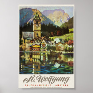 St. Wolfgang Salzkammergut Vintage Poster 1936