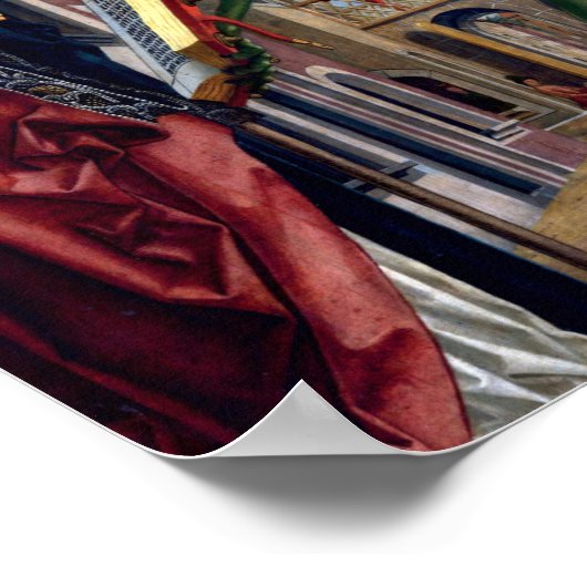 St. Wolfgang und der Teufel von Michael Pacher Poster (Ecke)