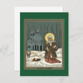 St. Xenia Prayer Card Postkarte (Vorne/Hinten)
