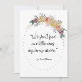 St. Zelie Martin Floral Miswagenkarte (Vorderseite)