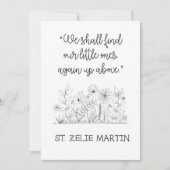 St. Zelie Martin Misriage Sympathy Card (Vorderseite)