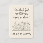 St. Zelie Martin - Trost Visitenkarte (Vorderseite)