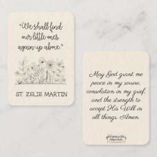 St. Zelie Martin - Trost Visitenkarte