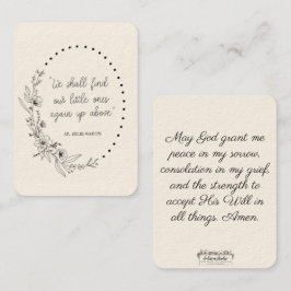 St. Zelie Martin - Trost Visitenkarte