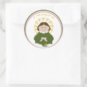 St. Zelie Runder Aufkleber (Tasche)
