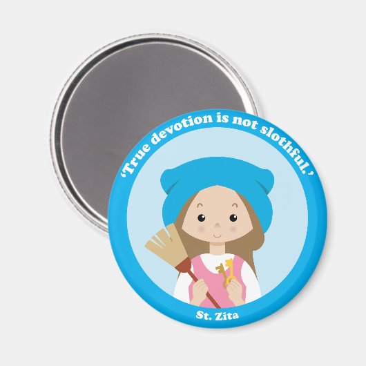 St. Zita Magnet (Vorderseite/Rückseite)