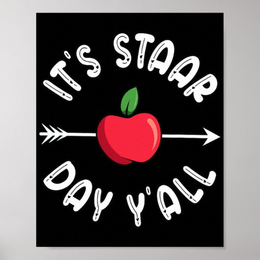 Staar Day Yall Texas Staar Test Day Poster (Vorne)