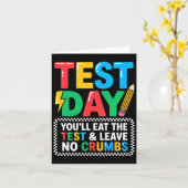 Staar Staat Testing Day Motivation Sie essen die Karte (Gelbe Blume)