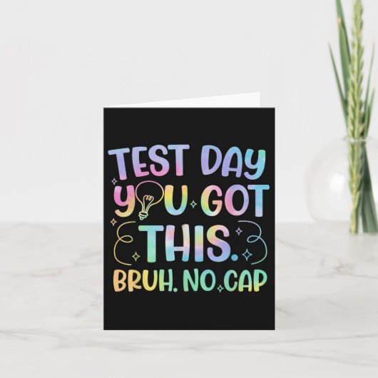 Staar Staat Testing Day Motivation Sie Got diese B Karte (Vorderseite)