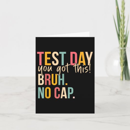 Staar Staat Testing Day Motivation Sie Got diese B Karte (Vorderseite)