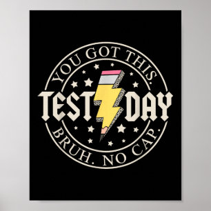 Staar Staat Testing Day Motivation Sie Got diese B Poster