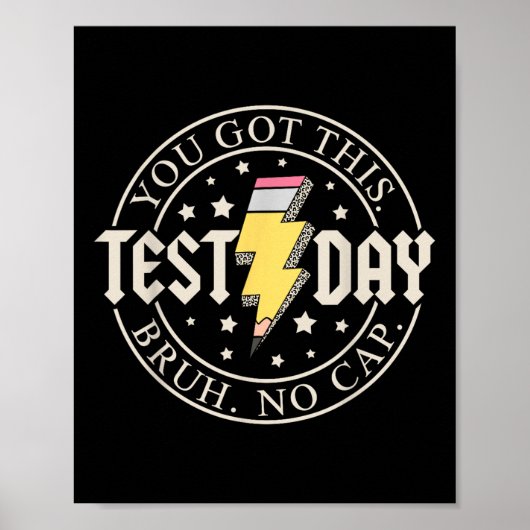 Staar Staat Testing Day Motivation Sie Got diese B Poster (Vorne)
