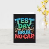 Staar Staat Testing Day Motivation Sie sind Crushi Karte (Gelbe Blume)