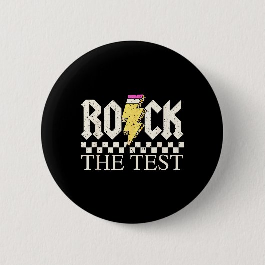 Staar-Staatsprüfungstag Rock The Test ABCD-Lehrer Button (Vorderseite)