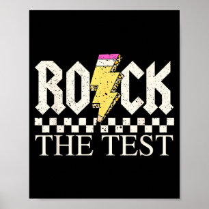 Staar-Staatsprüfungstag Rock The Test ABCD-Lehrer Poster