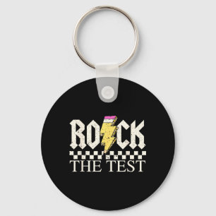 Staar-Staatsprüfungstag Rock The Test ABCD Lehrer Schlüsselanhänger