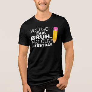 Staar Staatstest Tag Motivation Du Schaffst Das Br Tri-Blend Shirt