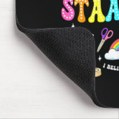 Staar-Tag-Test Lehrer Schüler positiv Lehrer Mousepad (Ecke)