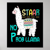 STAAR Test No Prob Llama Lehrer Test Poster (Vorne)