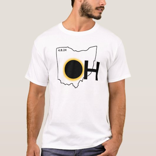 Staat Abkürzung Eclipse: Ohio T-Shirt (Vorderseite)