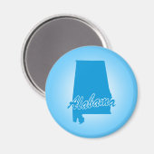 Staat Alabama Magnet (Vorderseite/Rückseite)