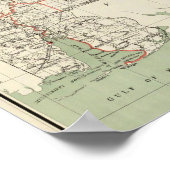 Staat Alabama Poster (Ecke)