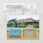 Staat Alaska Eisenbahn Museum, Nenana, Alaska Postkarte (Vorne/Hinten)