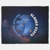STAAT ALASKA FLAG FLEECEDECKE (Vorderseite (Horizontal))