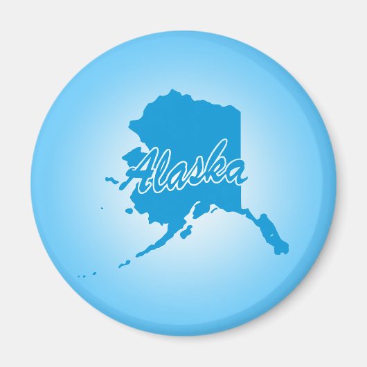 Staat Alaska Magnet (Vorne)