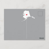 Staat ALASKA Postkarte verschieben (Rückseite)
