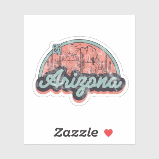 Staat Arizona Aufkleber (Blatt)