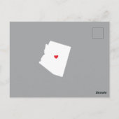 Staat Arizona Postkarte (Rückseite)