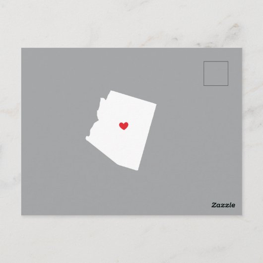 Staat Arizona Postkarte (Rückseite)