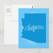 Staat Arizona Postkarte (Vorne/Hinten)