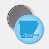 Staat Arkansas Magnet (Vorderseite/Rückseite)
