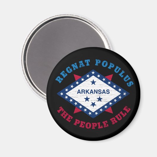 STAAT ARKANSAS MAGNET (Vorderseite/Rückseite)