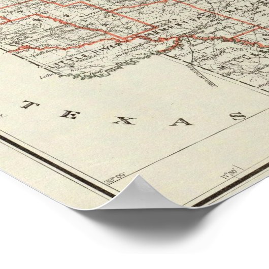 Staat Arkansas Poster (Ecke)