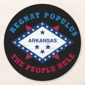 STAAT ARKANSAS RUNDER PAPPUNTERSETZER (Vorderseite)