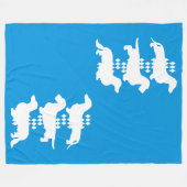 Staat Bayern - 3 verschiedene deutsche Dackeln Fleecedecke (Vorderseite (Horizontal))