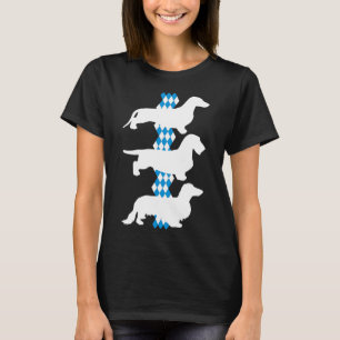 Staat Bayern - 3 verschiedene deutsche Dackeln T-Shirt