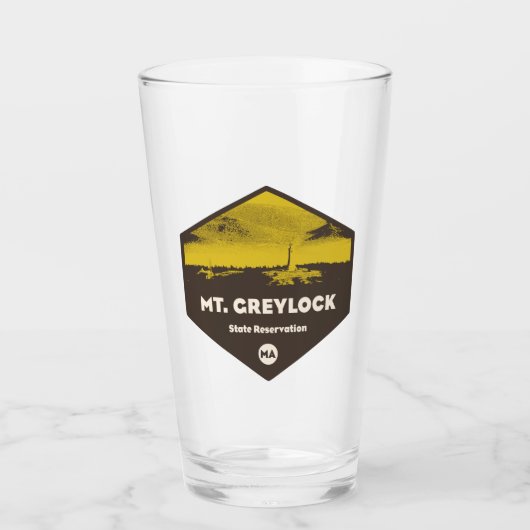 Staat Berg Greylock Massachusetts Glas (Vorderseite)