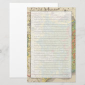 Staat-Bevölkerungs-Dichte, 1890 Briefpapier (Vorne/Hinten)