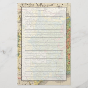 Staat-Bevölkerungs-Dichte, 1890 Briefpapier