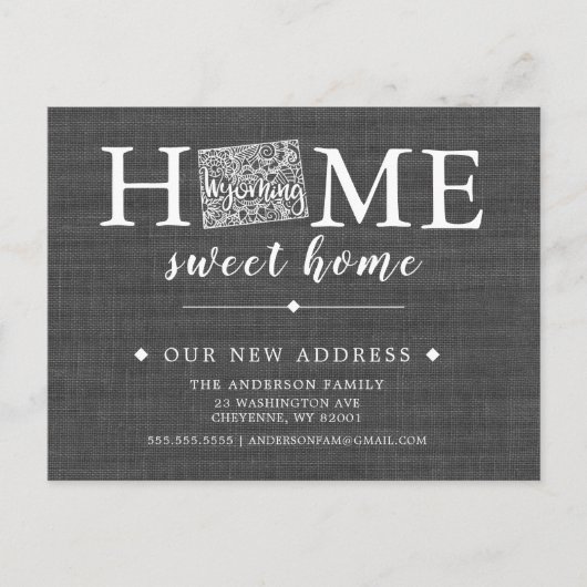 Staat-Bewegungstaktkarte Ankündigungspostkarte (Vorderseite)