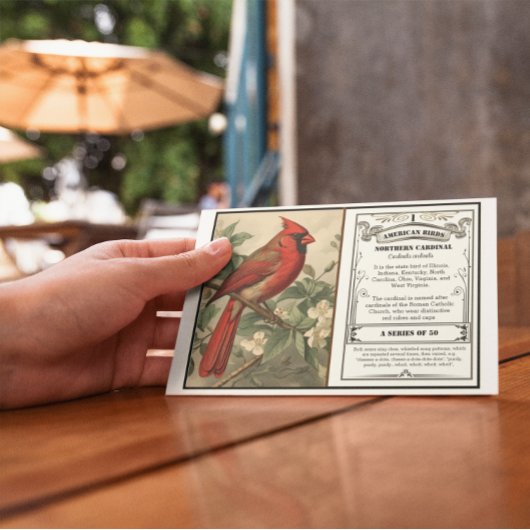 Staat Bird Collection, Kardinal, anpassbar Dankeskarte