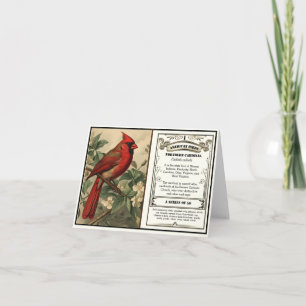 Staat Bird Collection, Kardinal, anpassbar Dankeskarte