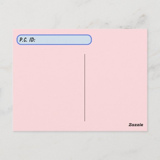 Staat Bird mit ID-Box verschieben Postkarte (Rückseite)