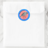 Staat Bird of Arkansas Runder Aufkleber (Tasche)