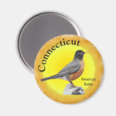 Staat Bird of Connecticut Magnet (Vorderseite/Rückseite)